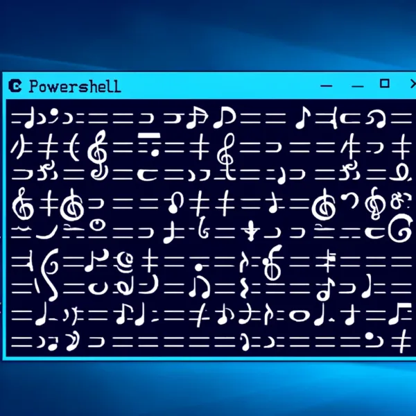 I'd like to imagine what this sounds like in [System.Console]::Beep